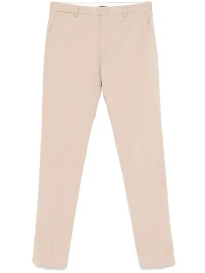 ZEGNA TWILL-WEAVE TROUSERS