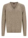 Zegna Cashmere Sweater Sweaters And Cardigans Beige In Neutral