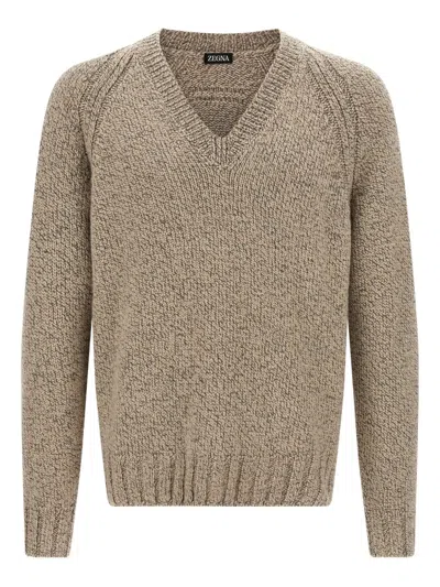 ZEGNA V-NECK SWEATER