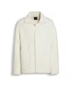 Zegna White Wool And Cashmere Chore Jacket In Blanc