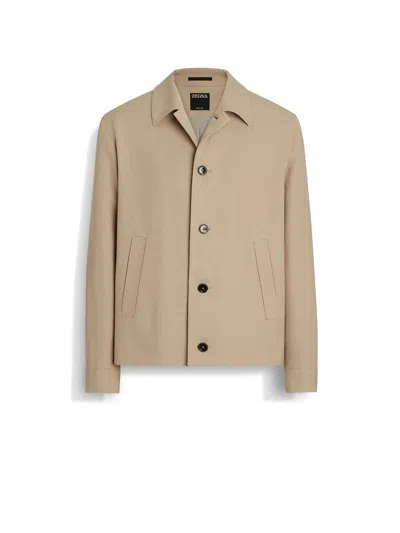 Zegna Veste Workwear En Oasi Lino In Multi