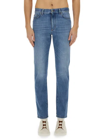 Zegna "vintage House" Jeans In Blue