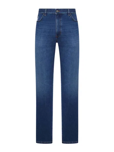 Zegna Vintage Stretch Denim Jeans In Multi