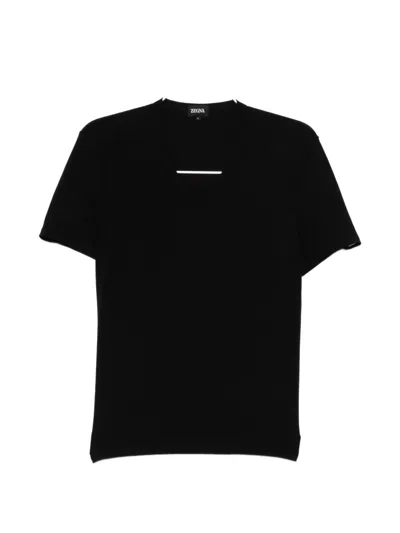 Zegna V-neck Loungewear In Black