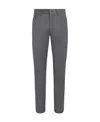 Zegna Roccia Stonewashed Wool Trousers In Gray
