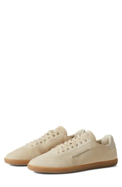 Zegna White 232 Suede Low Top Sneaker In Neutral