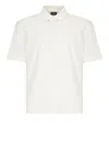 Zegna Silk Cotton Polo Shirt With Button Placket In White
