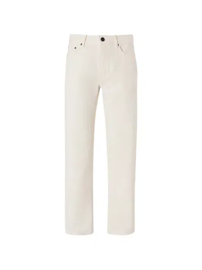 Zegna White Cotton Roccia Jeans