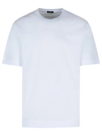 Zegna White Cotton T-shirt Men