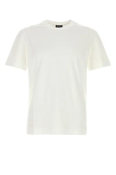 Zegna Cotton Crew Neck T-shirt In White