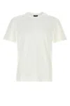 Zegna T-shirt In Cotone Bianco  Uomo In Black