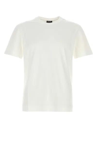 ZEGNA WHITE COTTON T-SHIRT