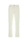 Zegna White Rinse-washed Stretch Cotton Roccia Jeans