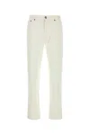 Zegna White Rinse-washed Stretch Cotton Roccia Jeans In N00