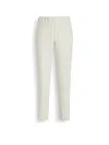 Zegna Wool Trousers Front Crease In White