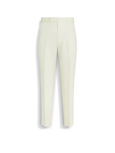 ZEGNA PANTALON EN OASI LINO BLANC