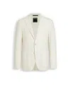 Zegna Veste Chemise En Oasi Lino Blanche In White