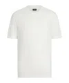 Zegna Short Sleeve Linen T-shirt In Neutral