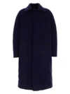 Zegna Women's Navy Wool Coat