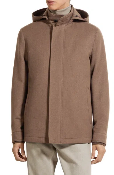 Zegna Wool & Cashmere Jacket In Brown