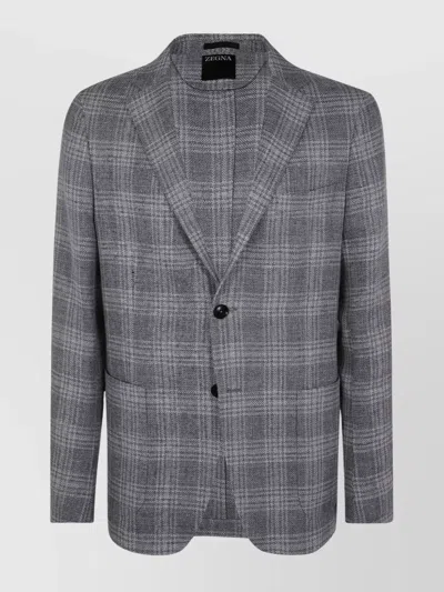 ZEGNA WOOL AND LINEN JACKET