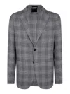 Zegna Wool And Linen Jacket In Grey