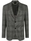 Zegna Wool And Silk Blend Jacket In Grey
