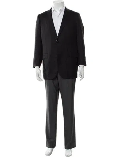 Pre-owned Zegna Wool Blazer In Black