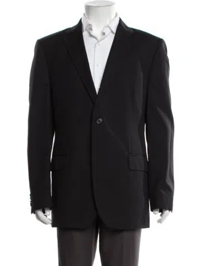 Pre-owned Zegna Wool Blazer In Black