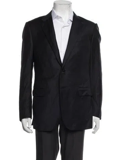 Pre-owned Zegna Wool Blazer In Blue