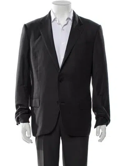 Pre-owned Zegna Wool Blazer In Gray