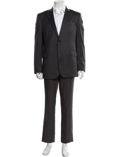 Pre-owned Zegna Wool Blazer In Grey