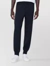 Zegna Wool Blend Jogging Trousers With Elastic Waistband In Black