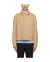 Zegna Wool-blend Shirt Jacket In Nude