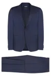 Zegna Wool Blend Two-piece Suit In Blue