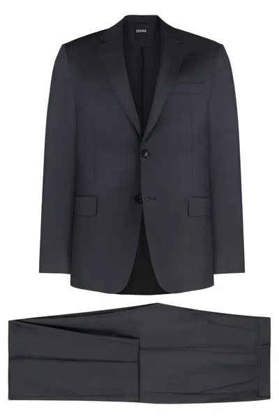 Zegna Men's Wool Blend Two-piece Suit In Grey