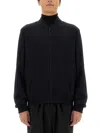 Zegna Wool-shell Bomber Jacket In Black