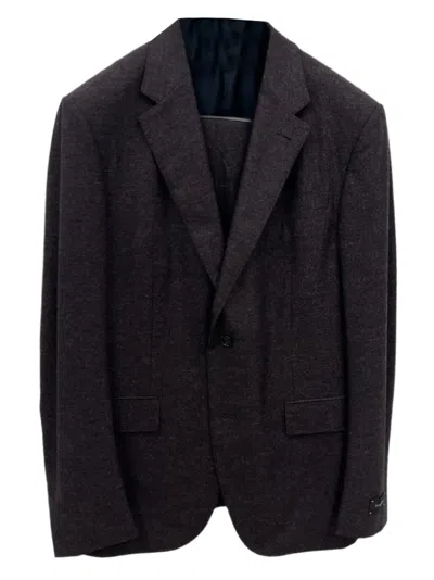 Zegna Wool Cashmere Blazer In Purple