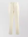 Zegna Wool Chino Pants Featuring Pockets In Neutral