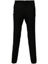 Zegna Wool Chino Trousers In Black