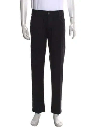 Pre-owned Zegna Wool Dress Pants In Black