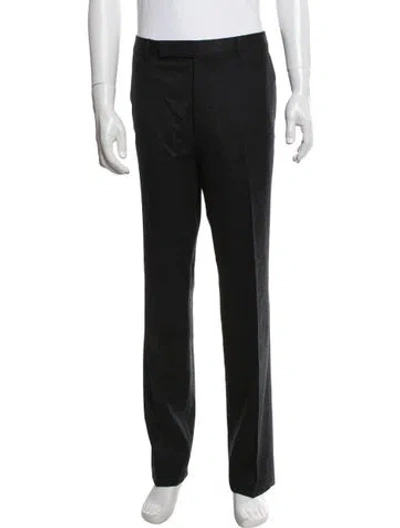 Pre-owned Zegna Wool Dress Pants In Black