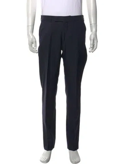 Pre-owned Zegna Wool Dress Pants In Blue