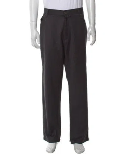 Pre-owned Zegna Wool Dress Pants In Gray