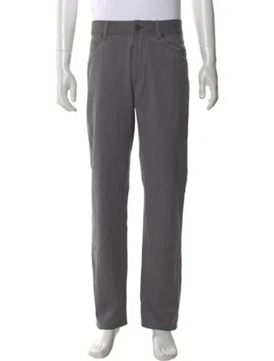 Pre-owned Zegna Wool Dress Pants In Gray