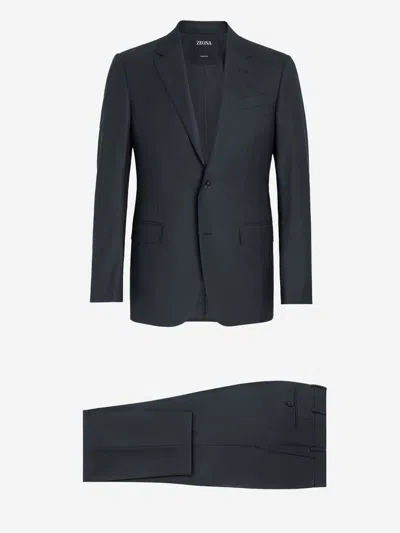 ZEGNA ZEGNA WOOL DRESS SUIT