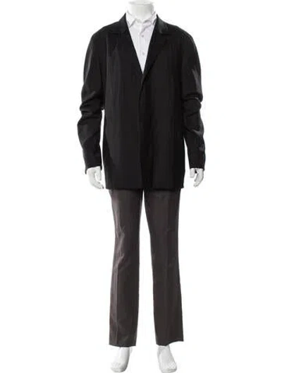 Pre-owned Zegna Wool Jacket In Black