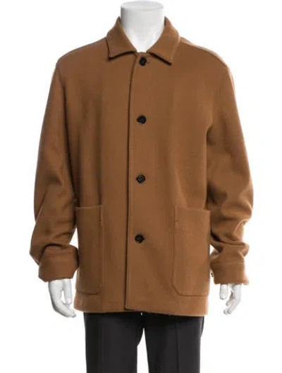 Pre-owned Zegna Wool Jacket In Brown