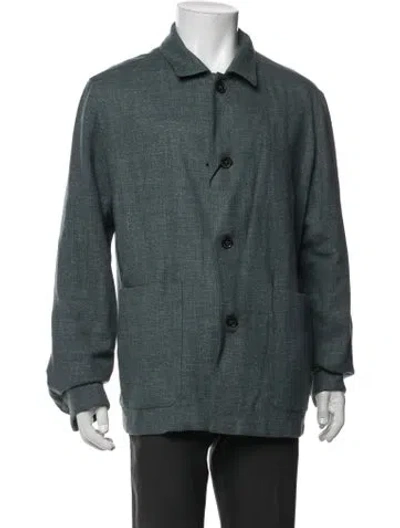 Pre-owned Zegna Wool Jacket W/ Tags In Green
