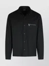 Zegna Padded Techmerino Shirt Jacket In Black